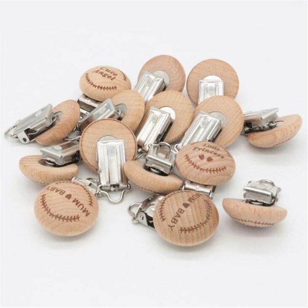 

pacifiers# wooden engraved baby clips pacifier holder cartoon beech wood lovely clip bpa
