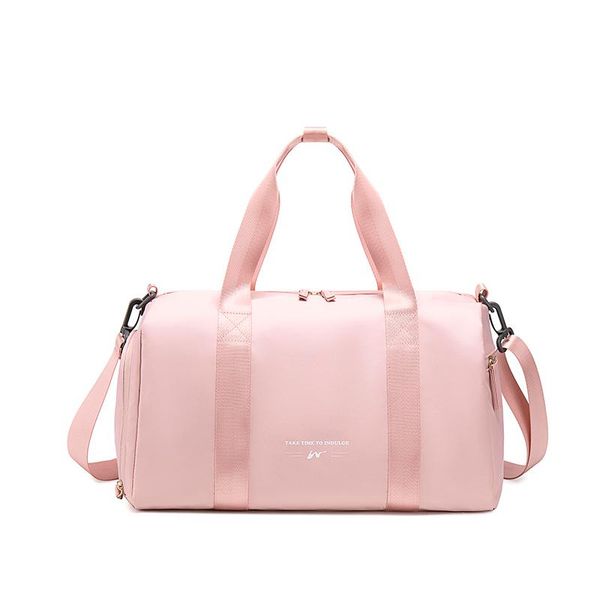 

duffel bags pink color sport for gym polyester waterproof women yoga travel bag