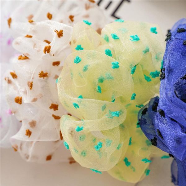

hair accessories dot tie woman scrunchies fashion women girls ponytail holders rope headwear hairbands