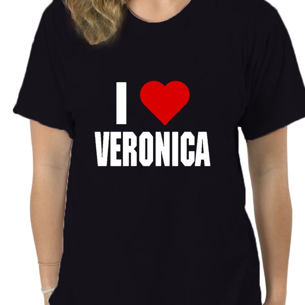 

i love veronica t shirt create tee shirt round collar normal anti-wrinkle basic spring formal shirt 9370a sport hooded sweatshirt hoodie