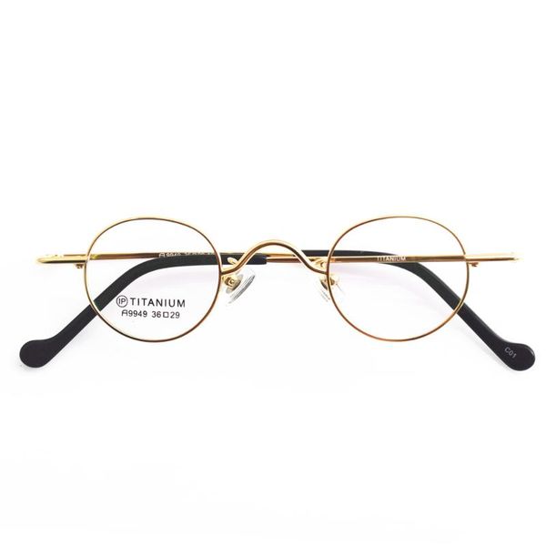 

fashion sunglasses frames titanium super small oval full rim eyeglass glasses men women optical prescription eyeglasses frame lightweight, Black