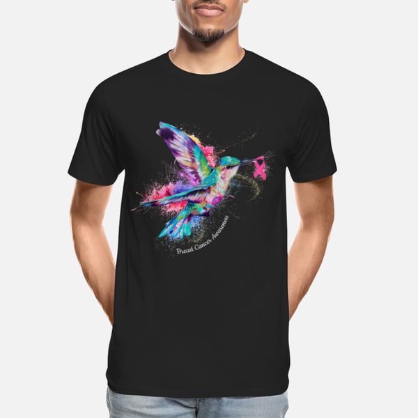 

hummingbird ribbon breast cancer awareness designers graphic t shirt crewneck lovely casual tracksuit hoodie sweatshirt
