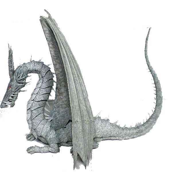 

dragon of tales from earthsea 3d puzzles paper flying dragons model kits assemble jigsaw gifts toys educational collection y200413