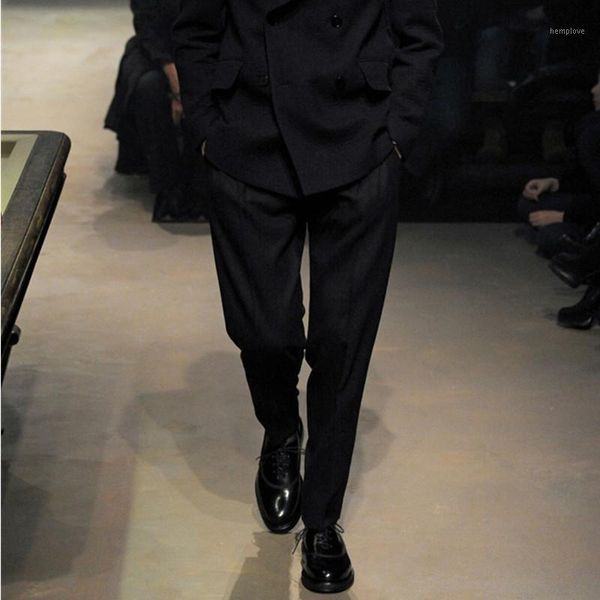 

men's casual pants loose pants autumn new products european and american high-end custom black youth trousers feet harem1