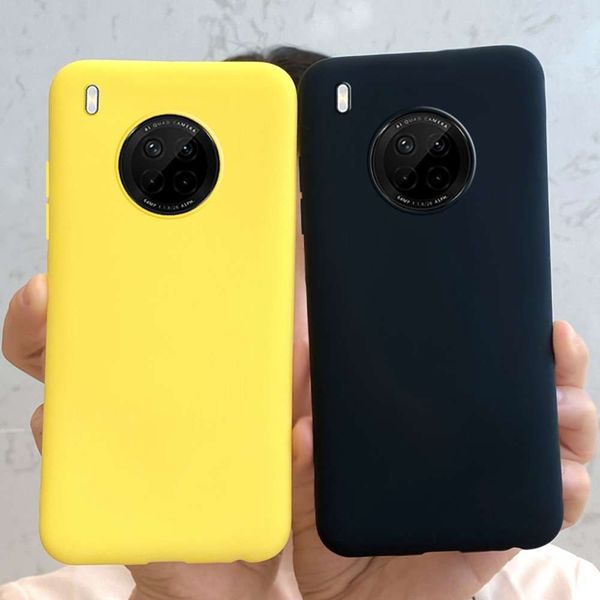 

huawei y9a silicone cover, huawei y9a soft back cover, fashion, 2020
