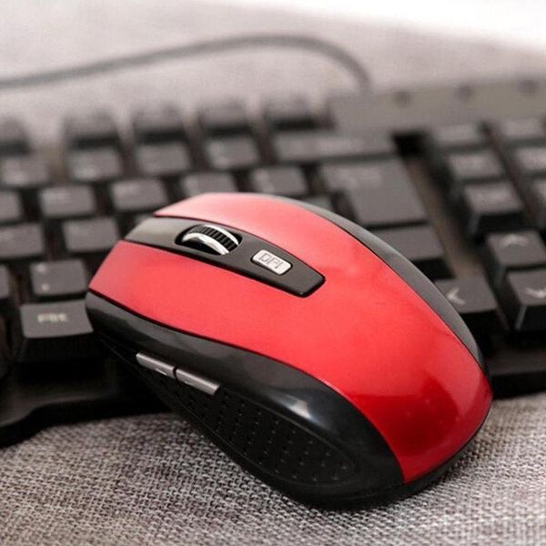 

mice 2.4ghz wireless gaming mouse 1600 dpi 6 keys computer usb battery powered cordless for lapdeskpc1