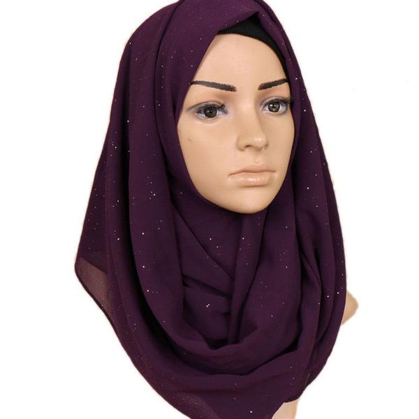 

shawls 2021 women gold chiffon solid color muslim head scarf and wraps bandana female foulard ladies hijab stores, Blue;gray