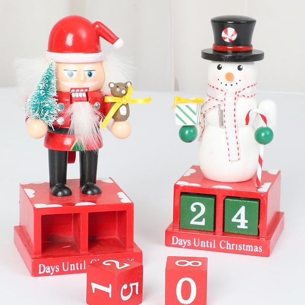 

christmas decorations wooden santa snowman tree calendar decoration xmas kid gift ornament navidad decoraciones para el hogar1