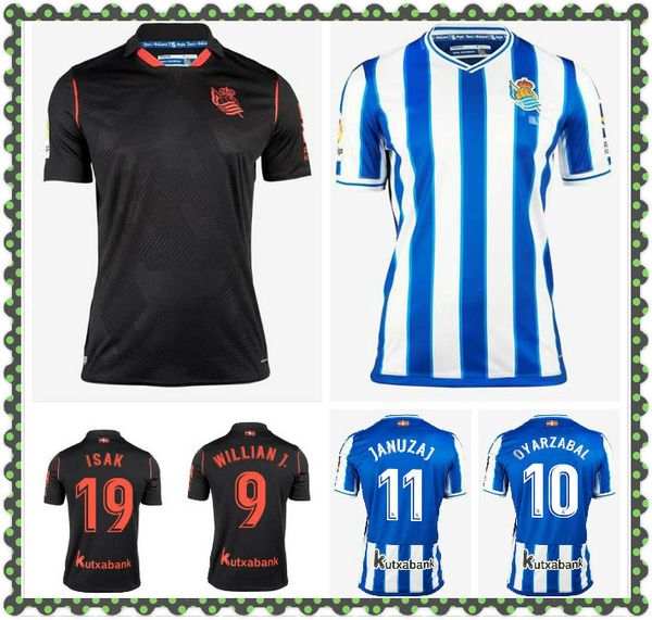 

size: s-xxl 2020 real sociedad home soccer jersey 2020 2021 new finnbogason granero a grretxe x.prieto canales ay футбольная рубашка, Black;yellow