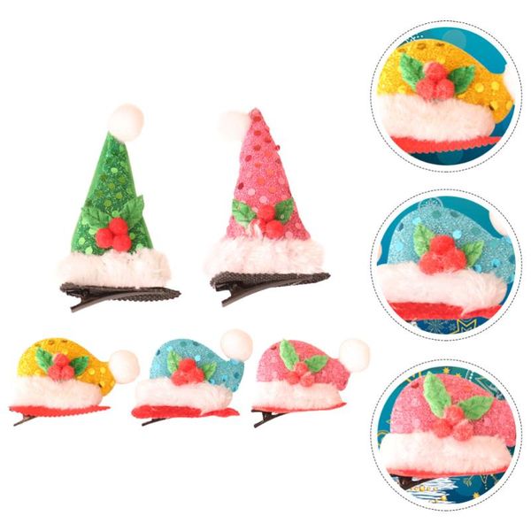 

5pcs decorative headdress party hair clips adorable headdress christmas hairpins for party kid christmas