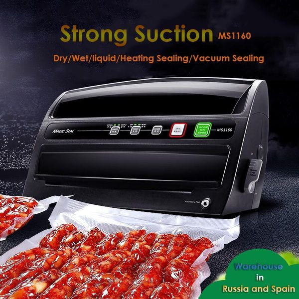 

magicseal ms1160 vacuum sealer dry wet oil vacum sealing machine strong suction quickly household commercial sealer