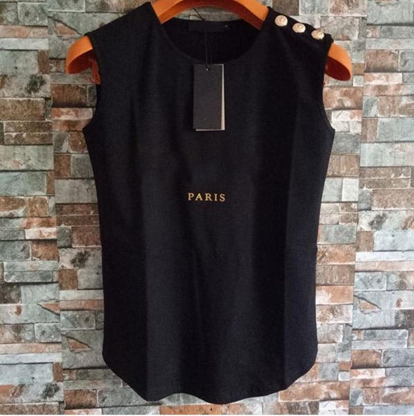 

2022 fashion womens designer t shirts summer women clothing short sleeve sleeveless for female size s-l, White