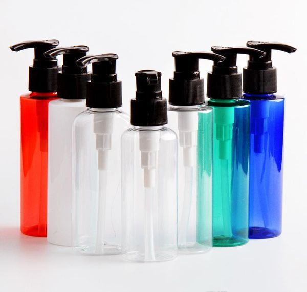 

empty refillable lotion pump bottles 4 oz pump bottle pet bpa clear black white pump great for creams body wash hand soap