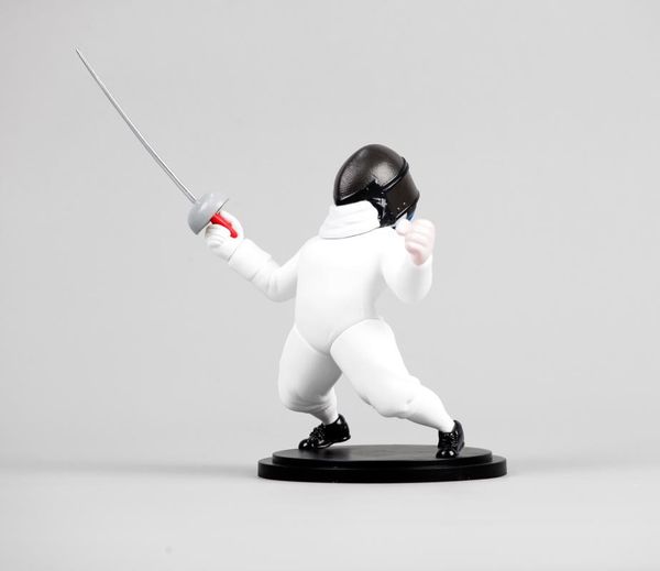 

gym clothing epee,foil,sabre figurines, White;black