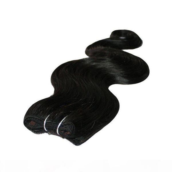 

body wave brazilian human hair no clips halo bw flip in hair extensions, 1pc 80g 100g easy fish line hair weaving wholesale price, Black