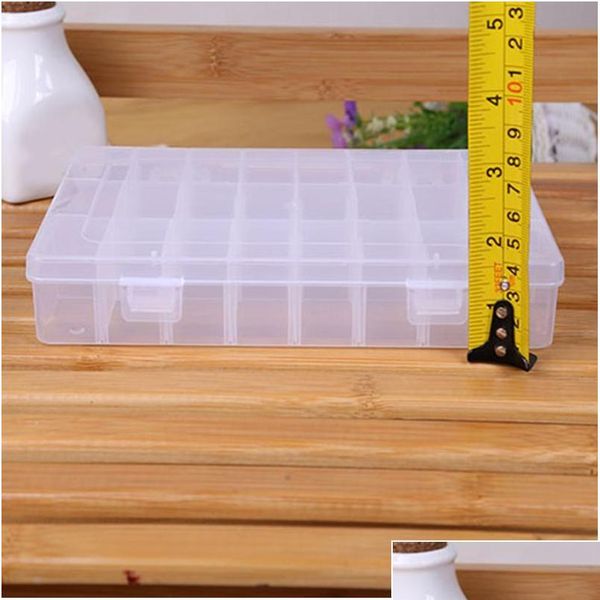 

24 compartments storage plastic box pill cases organizer jewelry candy storage box medicine box storage sqcowz pp2006