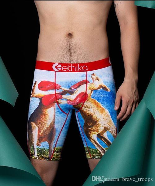 

random styles/colors ethika icon mens boxer underwear sports hip hop rock excise underwear skateboard street fashion quick dry shorts545423, Brown;gray