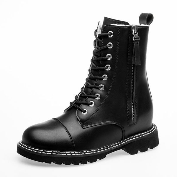 

platform shoes woman winter shoes women ankle boots for women's winter boots 2020 fashion woman booties ladies bottine femme new, Black