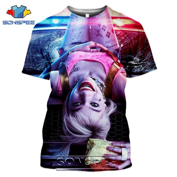 

birds of prey harley quinn movie 3d print shirts horror horror funny men clothing