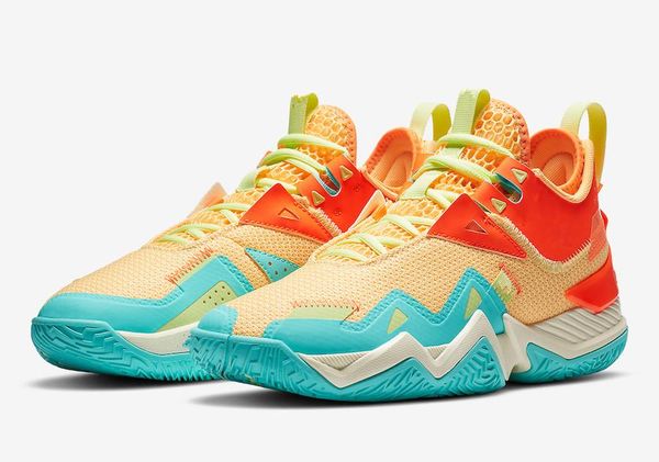 

jumpman westbrook one take pf orange blue beijing orange pink men basketball shoes with box 2020 westbrook one take sneakers size 40-46, Black