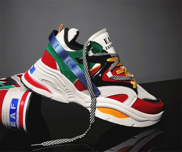 

explosion models triple s men's shoes clunky sneakethick-soled korean breathable casual sports fashion student running shoes