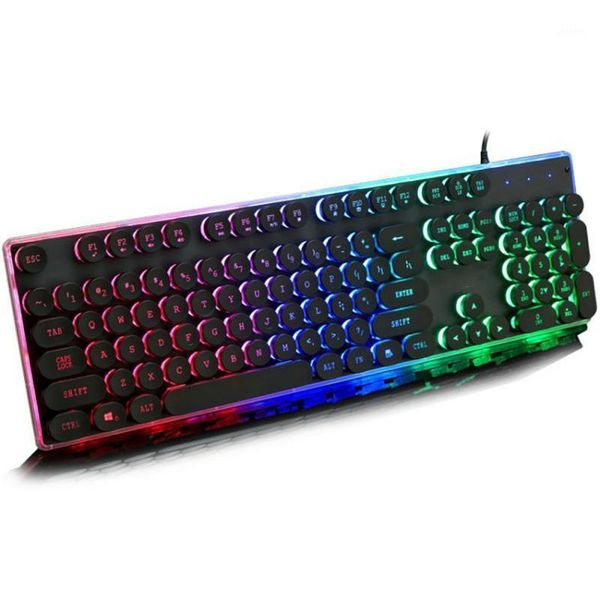 

universal wired gaming keyboard backlit usb backlight 104 key mechanical games keyboards desklap