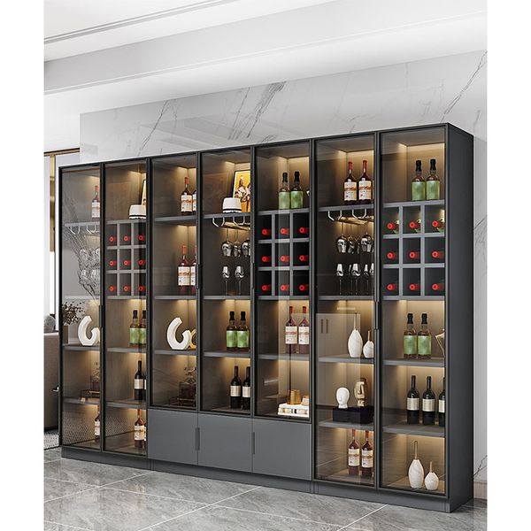 

living room furniture light luxury wine cabinet against the wall modern restaurant corner cabinet country garden model