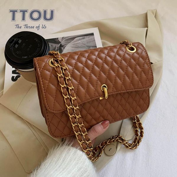 

rhombus plaid women messenger bag high capacity female chain designed shoulder bags diamond lattice luxury office lady handbag