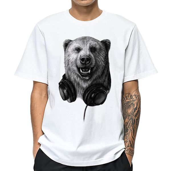 

men cute cartoon heart pattern bear animal print tee short sleeve funny harajuku plus size bear hooded sweatshirt hoodie men t shirt