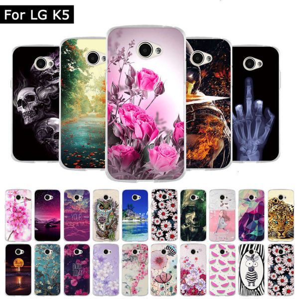 

lg k5 x220 x220ds soft tpu silicone sheath, lg k5 3d mobile phone shell, with three-dimensional relief, printingvfe1