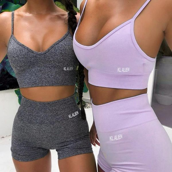 

reflective letter print 2 piece set women gym clothing tracksuit sleeveless sport biker shorts casual fitness gym set outfit, White;red