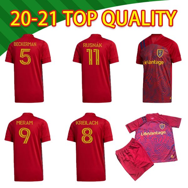

2020 mls salt lake soccer jersey 20 21 uniform mens salt lake rusnak kreilach football shirts salt lake kit, Black;yellow