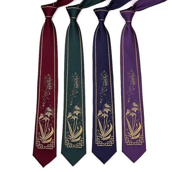 

neck ties male men's man and woman personality gift necktie original design 4 colors antique tie accessories colors1, Blue;purple