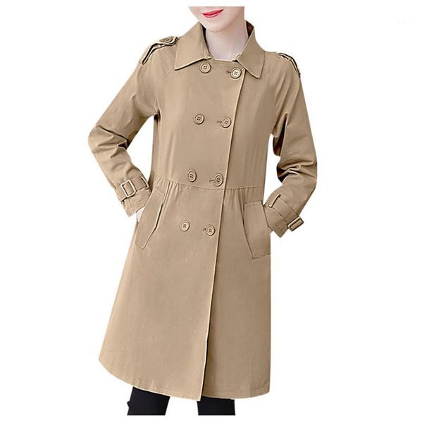 

sagace 2020 new winter thin slim plus size women woolen jacket casual medium long solid color long sleeve winter wool coat1, Black