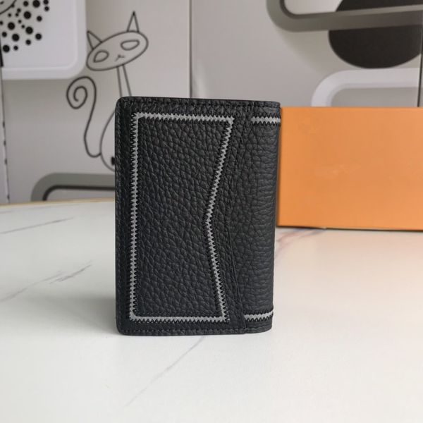 

wholesale fashion designer zipper wallet luxury wallet quality leather purses long purse with box brown letter old flower y000076, Black