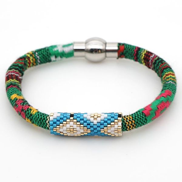 

go2boho bangle браслет для мужчин ювелирные изделия мода этнические украшения 2020 японских семян pulsera miyuki браслеты браслеты подарок, Golden;silver