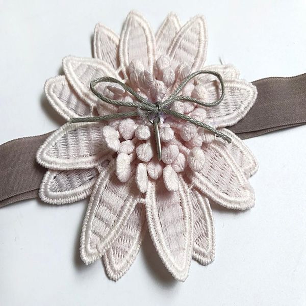 

30baby волос острый угол цветок оголовье ленты новорожденных малышей волос дети pk infant head wrap диадема de beb bbykjw homebag, Slivery;white