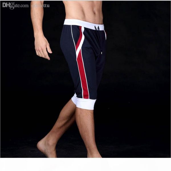 

wholesale-2016 summer mens shorts clothing boys shorts sport casual gym short men jogger trousers knee length shorts man fashion, White;black