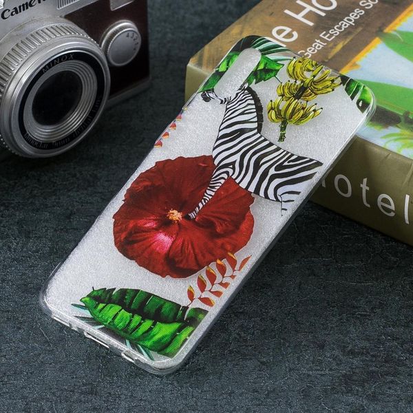 

colored drawing pattern transparent tpu protective case for galaxy a50