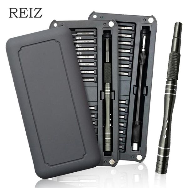 

reiz 30 in 1 screwdriver set precision magnetic bits screw driver kit for lapmobile phone electronics maintenance tools