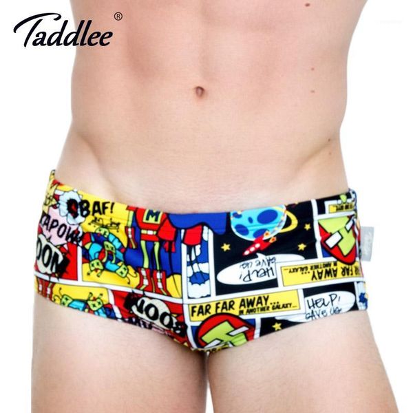 

taddlee brand 2020 men swimwear swimsuits swim boxer briefs 3d printed men's board beach surfing shorts trunks gay pouch1