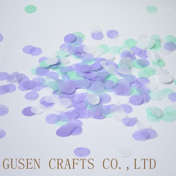 

mint green light purple white paper circle confetti for kids birthday party decoration supplies 2500pcs1