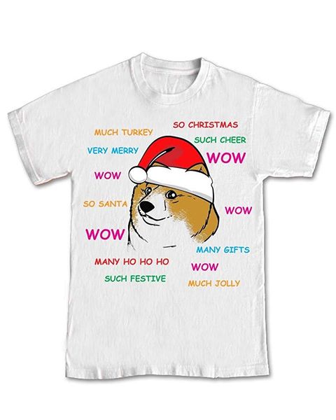 

summer new brand hip hop casual fitness doge christmas meme funny xmas t sport hooded sweatshirt hoodie t shirt