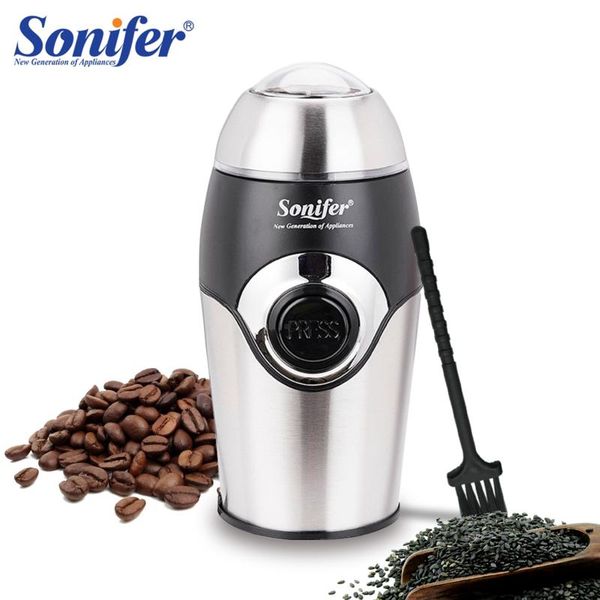 

200w mini electric coffee grinder maker kitchen salt pepper grinder spices nut seed coffee beans mill herbs nuts 220v sonifer