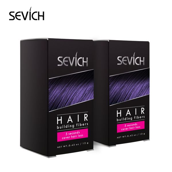 

sevich 10colors 12g keratin hair building fiber powder applicator spray hair loss product for thinning hair