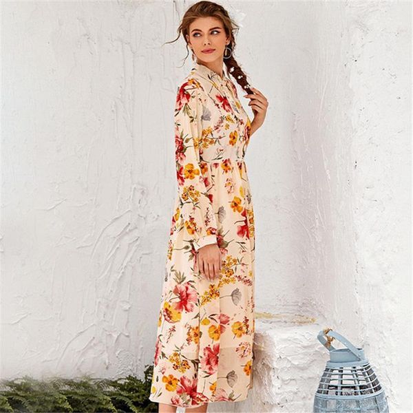 

women's bohemian printed dress fashion long sleeve shirt dress beach holiday tourism swimming sunscreen cardigan1, Black;gray