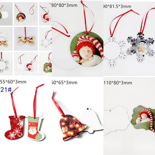 

ornaments fashionuqlvsquare round 24h dhl christmas snow sublimation shape decorations mdf transfer printing blank coaster 21 s