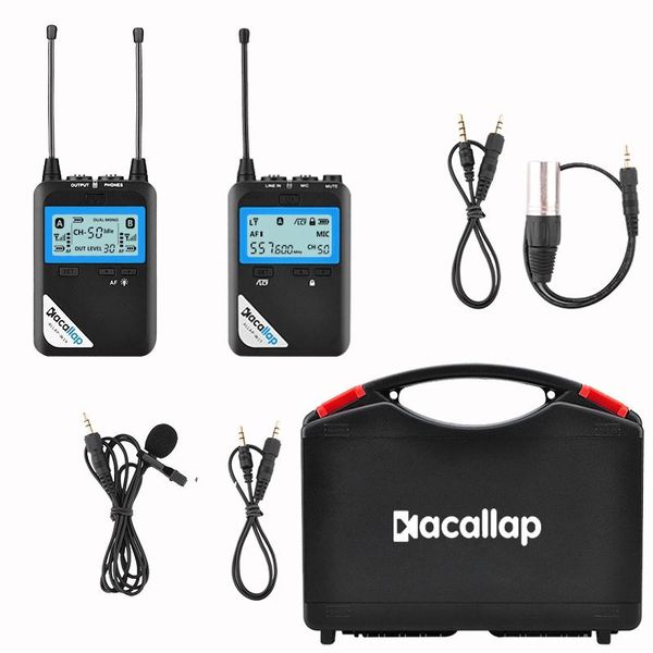

deals kacallap lavalier wireless microphone vlog microphone camera recording interview one drag one