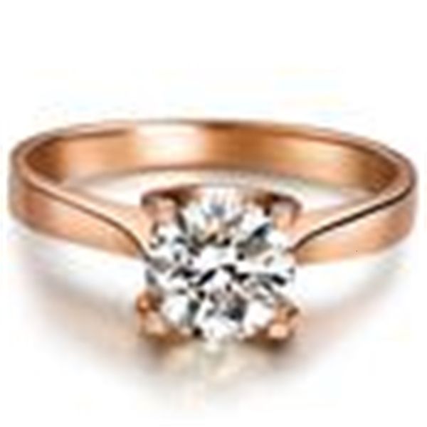 

wholesale classic synthetic diamond for women 18k rose gold plated engagement rings finger non-allergenic 925 silver rin, Golden;silver