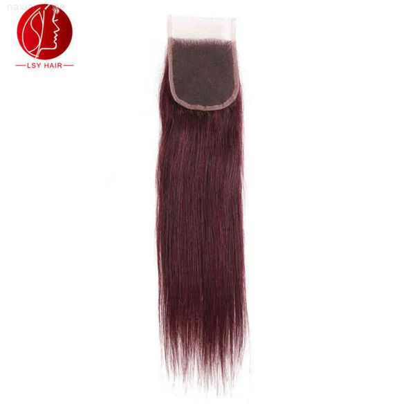 

henan longshengyuan straight 4 * 4 hu hair 99j# hu wig block color, Black